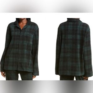 SKIMS plaid pajama top